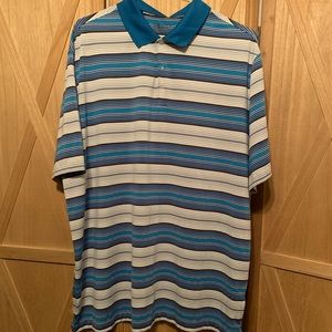 Nike Golf Tour Performance Dri Fit striped polo | XXL